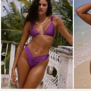 Elegant Purple Bikini Set
